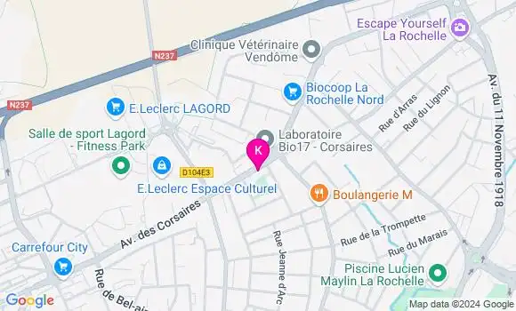 Localisation Fanny Lemetayer