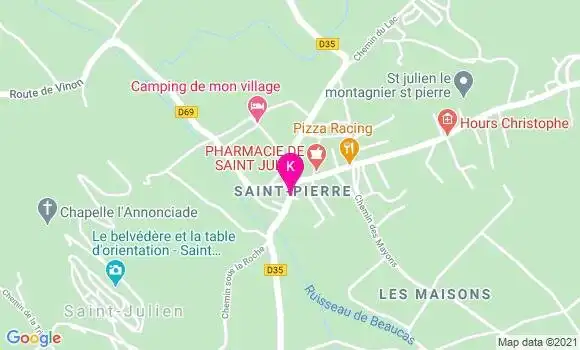 Localisation Julie Chaine