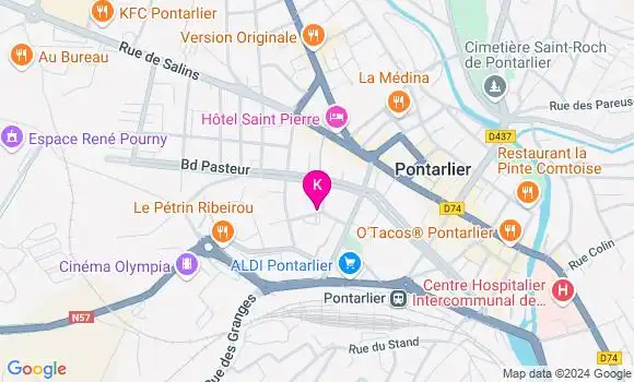 Localisation Agathe Vallet