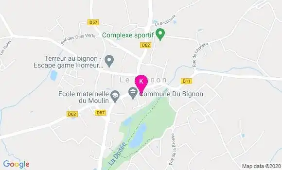 Localisation Brigitte Blouin Bachelier