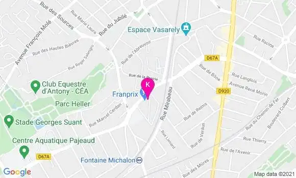 Localisation Evelyne Charbonnel