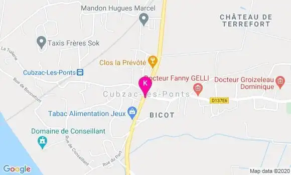 Localisation Florian Cazeaux