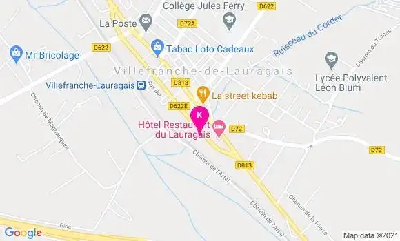 Localisation Sandrine Subra