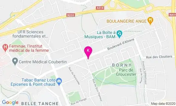 Localisation Nathalie Bideau