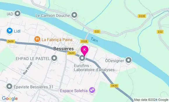 Localisation Fanny De Fuster