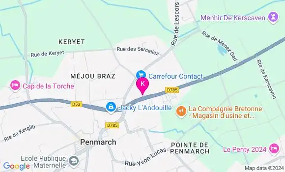 Localisation Coralie Morvan
