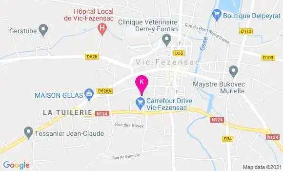 Localisation Michelle Lallouet