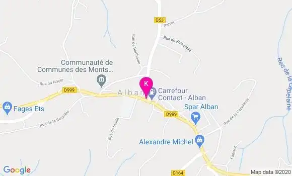 Localisation Edith Carayon