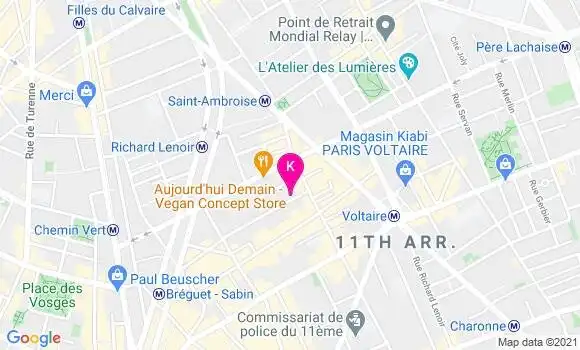 Localisation Alicia Daniel