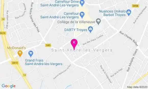 Localisation Guillaume Foudrain
