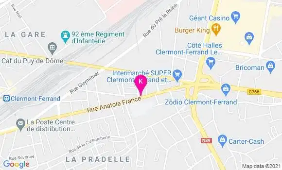 Localisation Emmanuelle Bremond