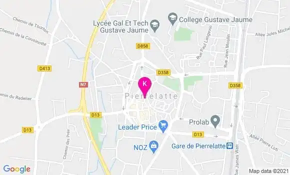 Localisation Nathalie Dervieux