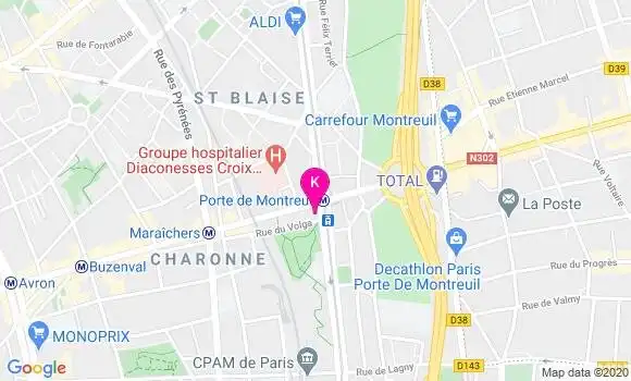 Localisation Claire Rodiere