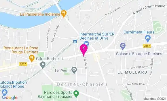 Localisation Marion Pestre