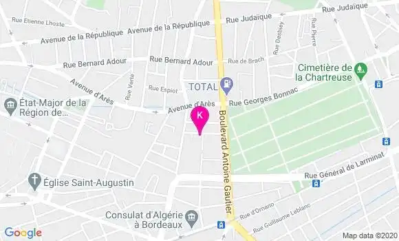 Localisation Jacqueline Bodrero