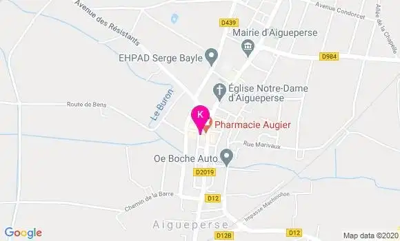 Localisation Emilie Vigneron