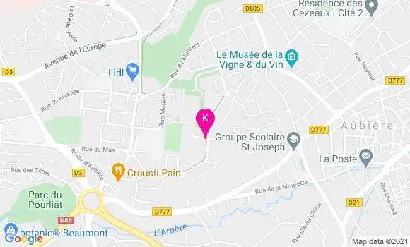 Localisation Pauline Viallemonteil