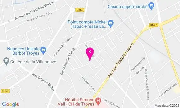 Localisation Nathalie Bailly