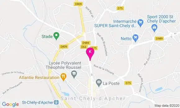 Localisation Nicolas Prouheze