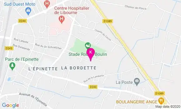 Localisation Mathilde Sinet
