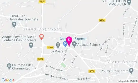 Localisation Isabelle Millot Hardy