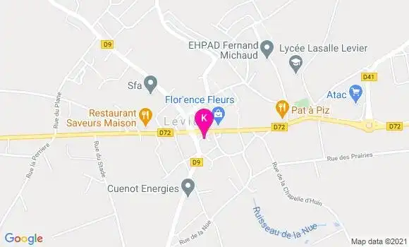Localisation Daphne Cupillard