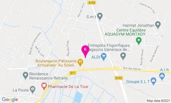 Localisation Thibaut Nadiras