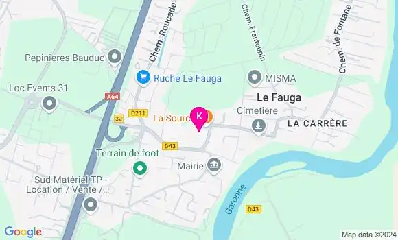 Localisation Emilie Gerard