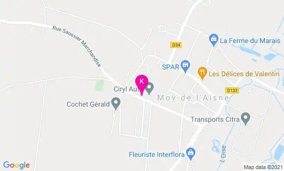 Localisation Christine Bidaux