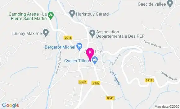 Localisation Aymeric Loustalet Talouet