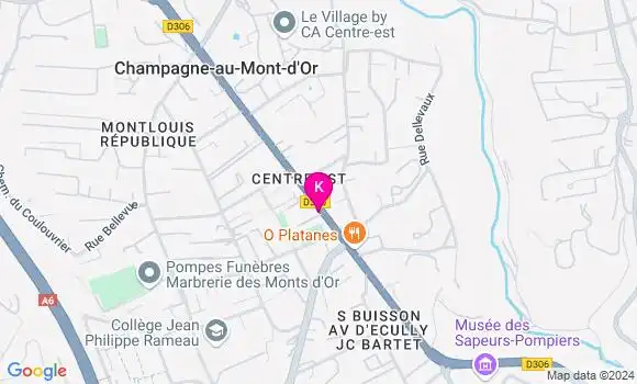 Localisation Jacques Bernard de Dompsure