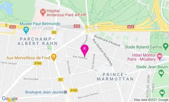 Localisation Christine Marie