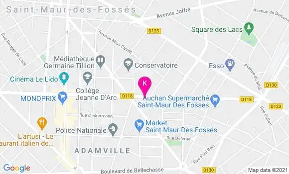 Localisation Emmanuelle Faure Cosnier