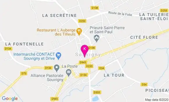 Localisation Lucie Bois