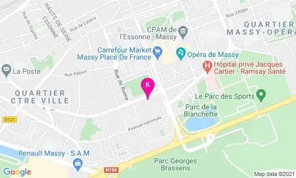 Localisation Nadia Maksoub