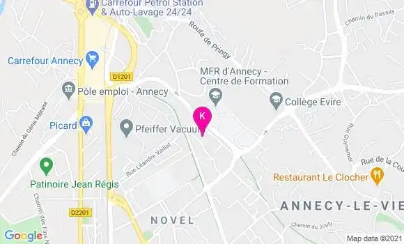 Localisation Thibaud Laglaine