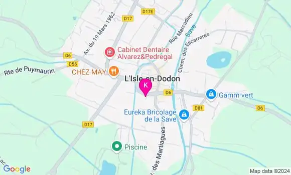 Localisation Bérengère Oury