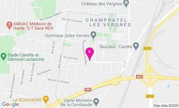 Localisation Sandrine Garnier
