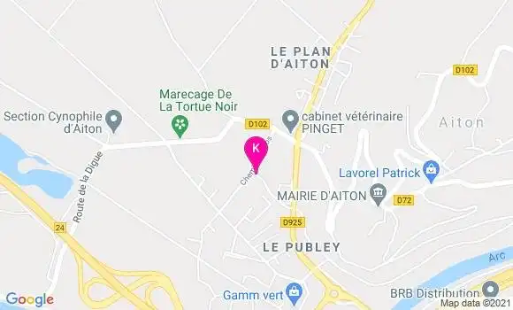 Localisation Anne Gerbier