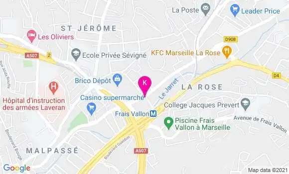Localisation Brigitte Bourcet