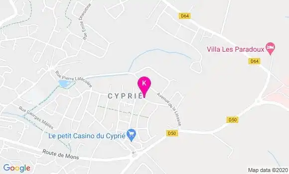 Localisation Vincent Terrail Noves