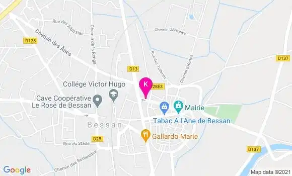 Localisation Axel Vander Elst