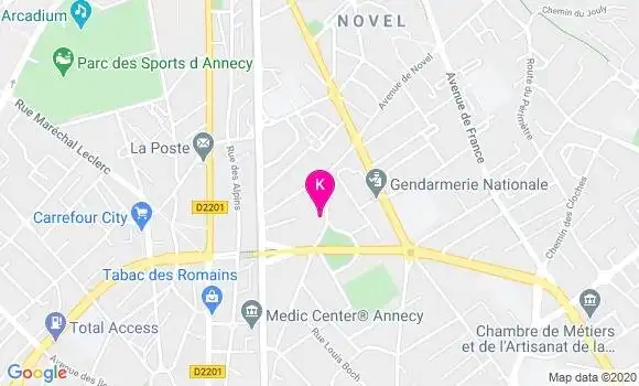Localisation Maud Prunier