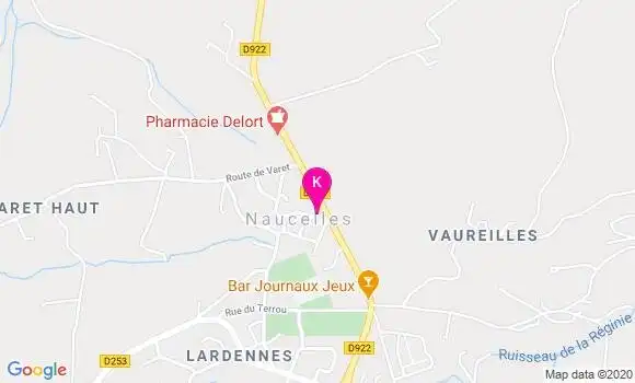 Localisation Gaillane Malichier