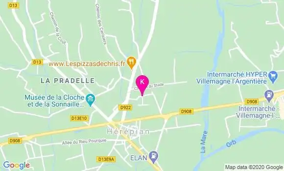 Localisation Julie Vidal