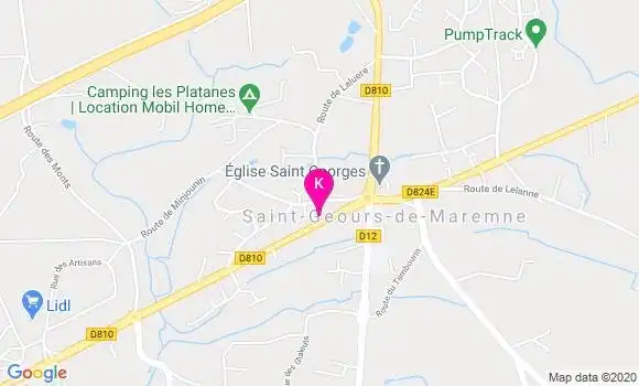 Localisation Angelique Beziade