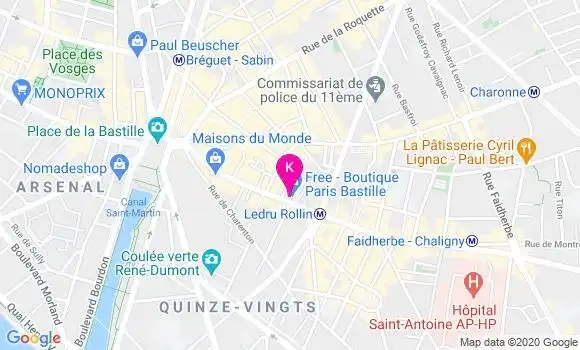 Localisation Laurence Montella Lefort