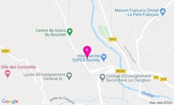 Localisation Oceane Gruffat