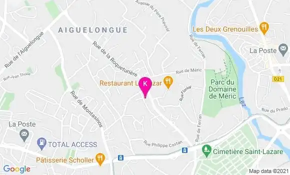 Localisation Edith Jalaguier