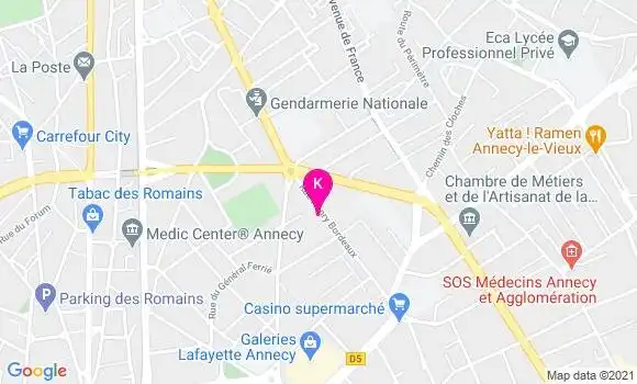 Localisation Lucile Vignal